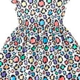 thumbnail image 4 of RTKFRFLM Toddler Girls Casual Dresses Fly Sleeve Cartoon Prints Summer Cute Midi Girl Sundress Dresses Flower Girl Dresses,Size 2-3 Years, 4 of 4