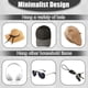 thumbnail image 3 of Bearachild 10 unids/set ganchos duraderos para sombreros para una fácil instalación sombreros organizados gorras de béisbol gancho estante para Almacenamiento y organización del hogar, 3 of 6