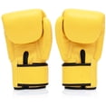 thumbnail image 2 of Guantes de boxeo Fairtex BGV1 para entrenamiento de muay thai, 12 onzas, amarillos, 2 of 5