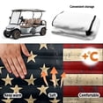 thumbnail image 5 of Bulopur American Flag Golf Cart Seat Covers for 2-Person Seats Washable Golf Cart Seat Towel Blanket Compatible with EZGO, Yamaha, Club Car Gift for Holiday, 5 of 8