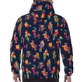 thumbnail image 7 of Naloa Colorful Birds Men's Casual Hooded Collar Drawstring Hoodies Pullover Sweatshirts Casual Long Sleeve Shirts-X-Large, 7 of 7