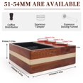 thumbnail image 2 of FRIJPACK Natural Walnut Espresso Accessories Organizer Box Fits Espresso Distributor,Tamping Station Base,Tamper Holder-1.5L Coffee Grounds Box (51/54MM), 2 of 6