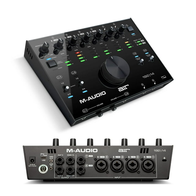 Interfaz de audio USB M-Audio AIR 192x14 para grabación en estudio