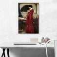 thumbnail image 2 of ARTCANVAS Crystal Ball - Without Skull Canvas Art Print by John William Waterhouse - Size: 26" x 18" (0.75" Deep), 2 of 9
