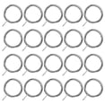 thumbnail image 7 of Uxcell 1.3'' Curtain Rings with Eyelet for Curtain Rod Metal Silver Tone Pack of 20, 7 of 7