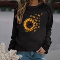 thumbnail image 1 of 2023 Chandail Surdimensionné pour Femmes Mode Col Rond Décontracté Manches Longues Chandail Imprimé Hauts Blouse Coupe Ample Hauts pour Femmes, 1 of 5
