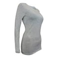 thumbnail image 2 of ACTIVE UNIFORMS Women's Under Scrub Tee Crew Neck Long Sleeve T-Shirt (Heather Charcoal, Large), 2 of 6