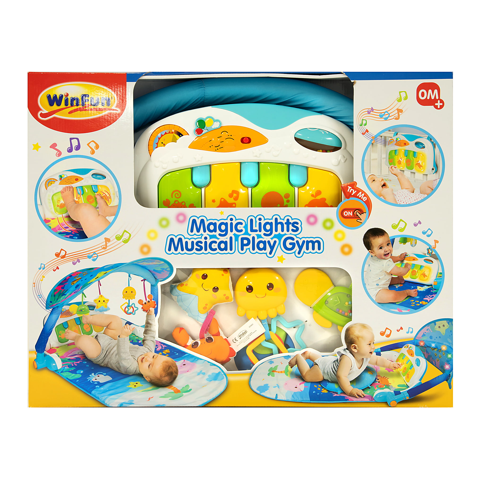 winfun magic lights and musical play gym