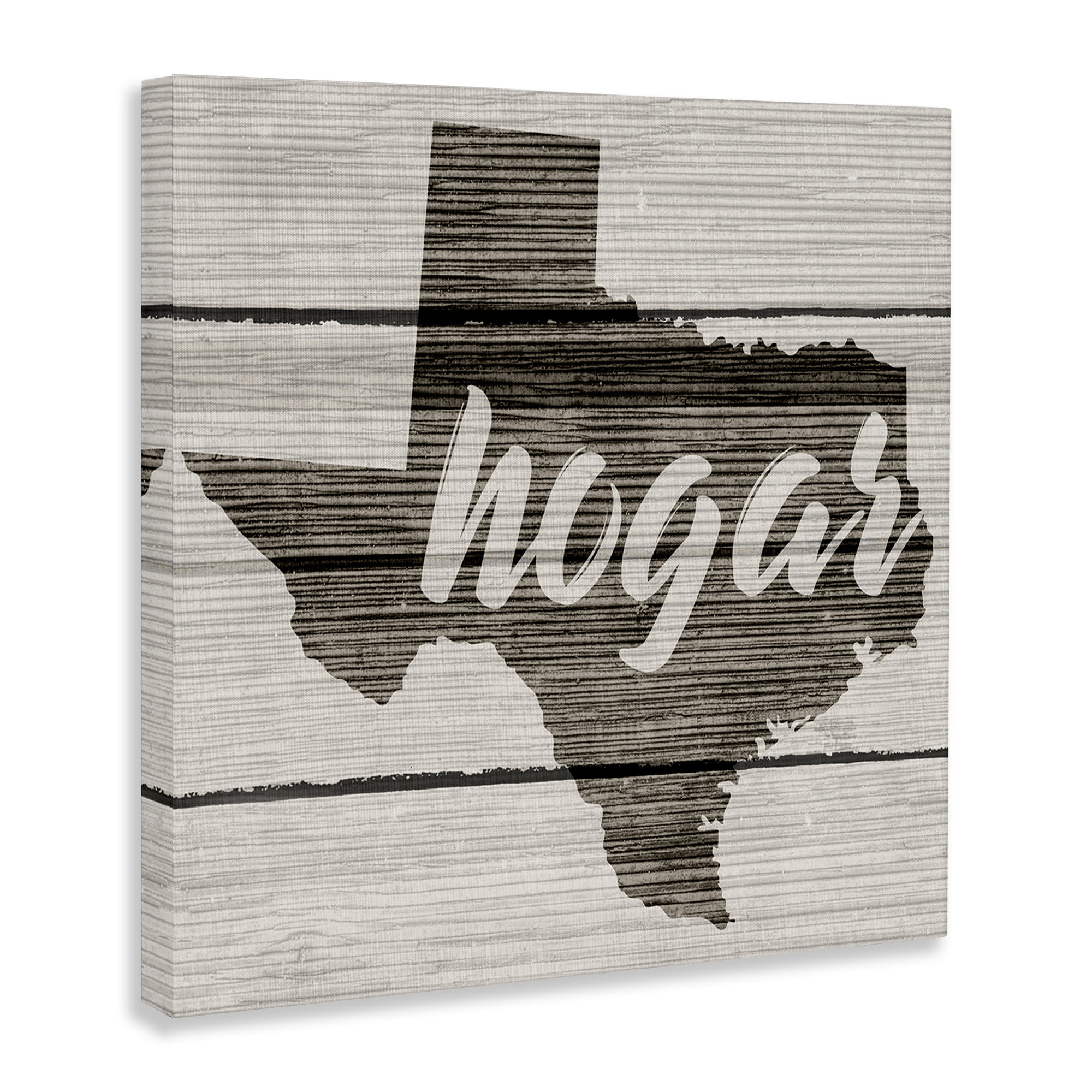 Stupell Industries Hogar Estado de Texas U.S. States and Territories Painting Wrapped Canvas Art Print Wall Art, 36 x 36