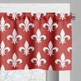 thumbnail image 5 of Ambesonne Fleur De Lis Valance & Curtain, Heraldry, 55"x24", Red White, 5 of 7