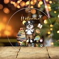 thumbnail image 3 of Welcome Border Collie Back to School Vintage Retro Acrylic Round Ornament Borders Dog Lovers Gifts Idea Home Tree Decor - 02012, 3 of 4