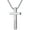 A00 Small, variant on Personalized 925 Sterling Silver Cross Necklace for Men & Women Customized Cross Pendant with 2mm, 18-26 Inch Chain Gift for Husband Boyfriend Son Wife Girlfriend Daughter