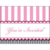 Club Pack of 48 Sweet Baby Feet- Pink Baby Shower Invitation Cards