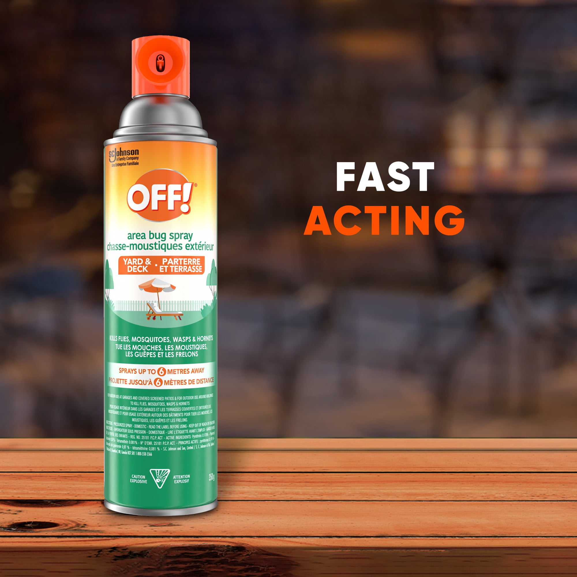 OFF! Backyard Area Spray Insect and Mosquito Repellent, 350g
