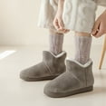 thumbnail image 5 of AUXDIQ Women Men Winter Boots Slippers Home Warm Fleece Booties Slipper Anti Slip House Shoes Indoor Outdoor, 5 of 5