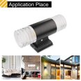 thumbnail image 4 of Lámpara De Pared Led Cob De 20W, Candelabro De Pared De Cilindro Arriba Y Abajo, Resistente Al Agua, Ip65, Blanco Frío, Ca 85-265V Para Jardín De Pasillo Methold HA024807-02, 4 of 7