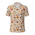 thumbnail image 2 of Daiia Thanksgiving Food Pattern Men’s Polo Shirts,Solid Deck Shirt,Classic Fit, Breathable Cotton Polo for Casual and Sport Wear-Medium, 2 of 7