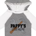 thumbnail image 4 of Inktastic Pappy's Little Helper Grandchild Boys Long Sleeve Baby Bodysuit, 4 of 5