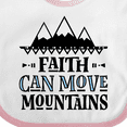 thumbnail image 4 of Inktastic Faith Can Move Mountains Girls Baby Bib, 4 of 4