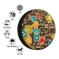 thumbnail image 4 of Sikiie Robot and Monsters PVC Leather Spare Tire Wheel Cover Spare Tire Cover, for Car Truck SUV Camper Trailer Universal Fit(14-17in)-17 inch, 4 of 6