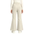 thumbnail image 6 of Spazoro Girls Flare Pants with Pockets, Flare Leg Loose Fit Elastic Waist Stretchy Solid Color Warm Casual Trousers for Daily Wear Beige Size 6, 6 of 8