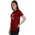 thumbnail image 4 of Inkmeso Women Quote Top I'm Not With Stupid Anymore Graphic Print Tee T-Shirt, 4 of 9