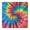 Colorful Rainbow Tie-1, variant on Colorful Rainbow Tie Dye Spiral Pattern Square Fitted Tablecloth with Elastic Edge,Square Table Cover,Washable Elastic Table Cover for Home Kitchen Party Decor 34"x34"