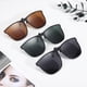 thumbnail image 4 of 3 pares de clip polarizado en gafas de sol sin borde de gafas de sol antibarradas unisex gafas de sol flip-up gafas de sol, 4 of 7