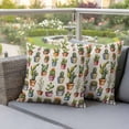 thumbnail image 3 of Outdoor Pillow Covers Pack of 2, Cactus Summer Tropical Plant Waterproof Throw Pillowcase Cushion Cases, Vintage Potted Greenery Decorative Pillow Cover for Couch Sofa Home Bed Patio, 3 of 9