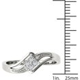 thumbnail image 4 of 1/10 Carat T.W. Diamond Split Shank Bypass 10kt White Gold Engagement Ring, 4 of 5