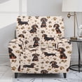 thumbnail image 2 of Kuiaobaty Dachshund Paws Print Recliner Couch Cover Breathable Lazy Boy Chair Cover with Side Pocket Stretch Reclining Sofa Slipcover Washable Reclining Slipcover for Pets, 2 of 8
