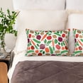 thumbnail image 2 of KLL Vegetables Pattern Silk Pillowcase for Hair and Skin Standard Size 20"X 30" Soft Breathable Pillow Covers for Sleeping, 2 of 7