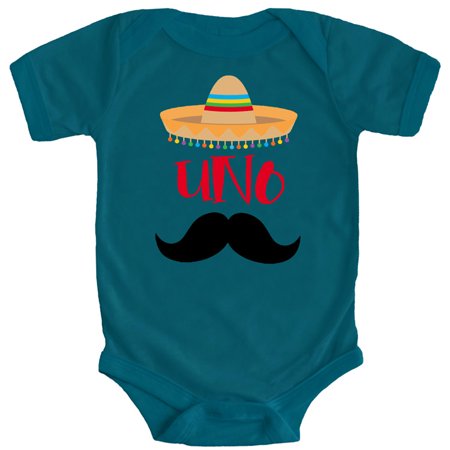 

1st Birthday Uno Bodysuits Fiesta Themed Birthday Sombrero Mustache Birthday Outfit for Baby Boy Outfit Oceanside Bodysuit 18 Months
