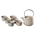 thumbnail image 2 of Tetera de Cerámica Strade Fareast Limited con tapa y 6 tazas Infusor de té beige, 2 of 8