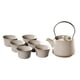 thumbnail image 2 of Tetera de cerámica con tapa con 6 tazas, tetera con Infusor, teteras, Infusor de té para barbacoa interior, casa de té, regalo para amantes del té beige Macarena Tetera, 2 of 8