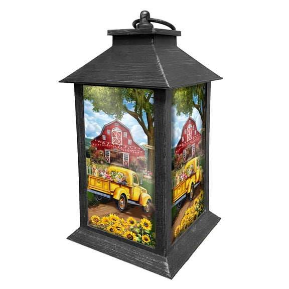 Briarwood Lane Summer Lantern 13.5" x 5.5" x 5.5" Flower Farm For Summer Lantern