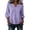 Purple, variant on Ovbmpzd summer Tops for Women 2026 Casual Tunic Orange Regular 3/4 Sleeve V-Neck Blouses & Tops Going Out Tops for Women,XL