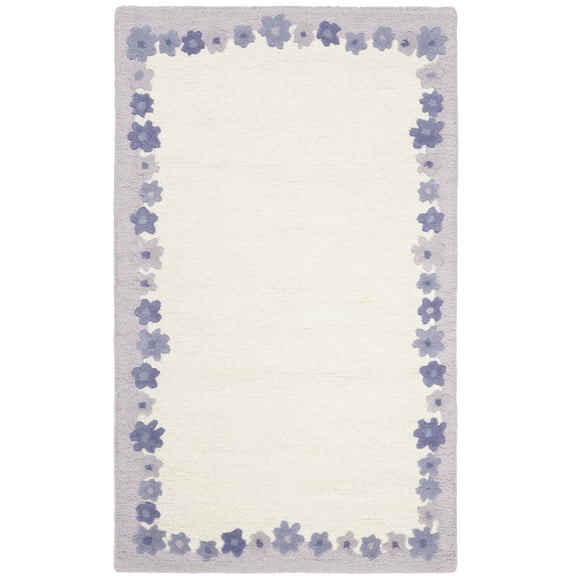 SAFAVIEH Kids SFK357A Handmade Ivory / Lavender Rug