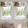 thumbnail image 2 of LALILO Kitchen Curtain Valance Repeat With Succulent Plants Rod Pocket Window Curtain 52"x 18" Set of 2, 2 of 7