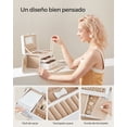 thumbnail image 4 of SONGMICS Organizador de Joyas 3 Pisos con Cerradura y Asa de Viaje, 4 of 5