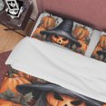 thumbnail image 2 of Pumpkin Witchy Duvet Cover Set, Spooky Bedding, Halloween Room Decor, Retro, 2 of 6