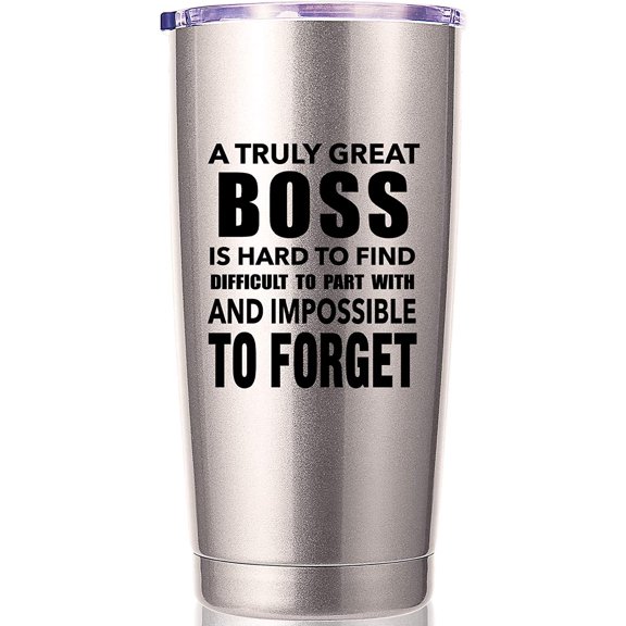 A Truly Great boss is Hard to Find 20 OZ Tumbler.Bosses Day Gifts.Leaving Moving Appreciation Retirement Birthday Christmas Gifts for Women Men Manager Director Boss,Boss Lady Mug(Stainless Steel)
