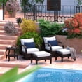 thumbnail image 2 of RST Brands Barcelo 5-piece Wicker and Fabric Motion Club Set in Bliss Ink/White, 2 of 5