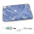 thumbnail image 3 of Pet Heating Pad, Footprint Pattern Chew Resistant Pet Electric Blanket 9 Temperature Adjustment  For Warming For Winter US Plug 110V, 3 of 8