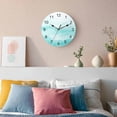 thumbnail image 3 of Wall Clock Turquoise Mountain Clocks PVC Silent Non-Ticking Battery Operated Decorative Ombre Abstract Natural Round Clock for Home Living Room Kitchen Bedroom Office School Wall Decor 14 Inch, 3 of 9