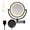 Black, variant on 8.5 Inch Magnifying Makeup Mirror with 3 Dimmable LED Lights Double Sided  Control  Mirror for Bathroom with 10X Magnification Black Finish M1809D(Black/10X)
