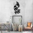 thumbnail image 5 of Craftnamesign Koi Fish Metal Wall Decor, Unique Modern Decoration for Living Room, 5 of 5