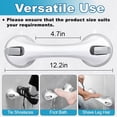 thumbnail image 4 of 12 Inch Suction Cup Shower Foot Rest, Wall Mounted Pedicure Stool for Shaving Legs, 4 of 4