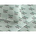 thumbnail image 3 of Ambesonne Forest Animals Quilted Bedspread Set 3 Pcs, Racoon Pattern Print, Twin, Mint Green Laurel Green, 3 of 4