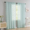 thumbnail image 2 of Cortina YJ YANJUN Seafoam Sheer 132 x 244 cm, color verde menta, 2 of 7